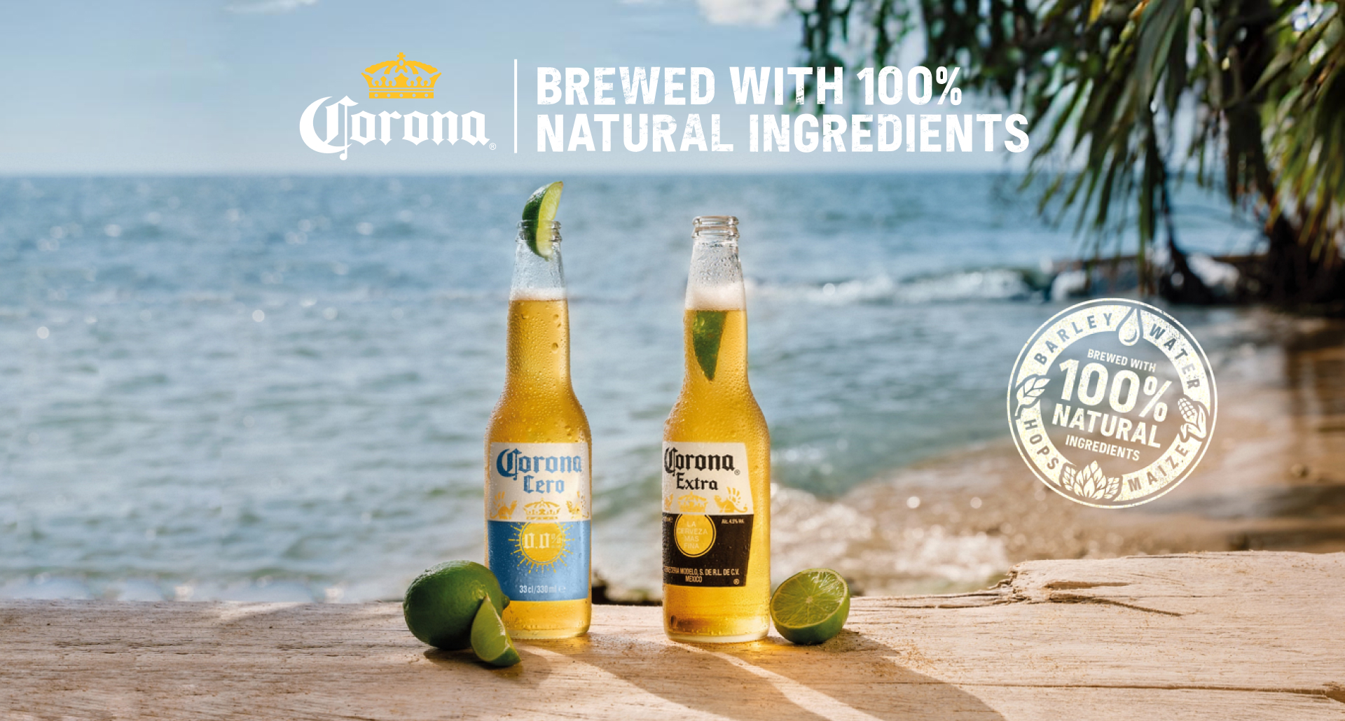 Brewed with 100 natural